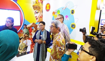 Booth ASEAN Corner:  Kegiatan Pameran Kinerja dalam PPTM 2018